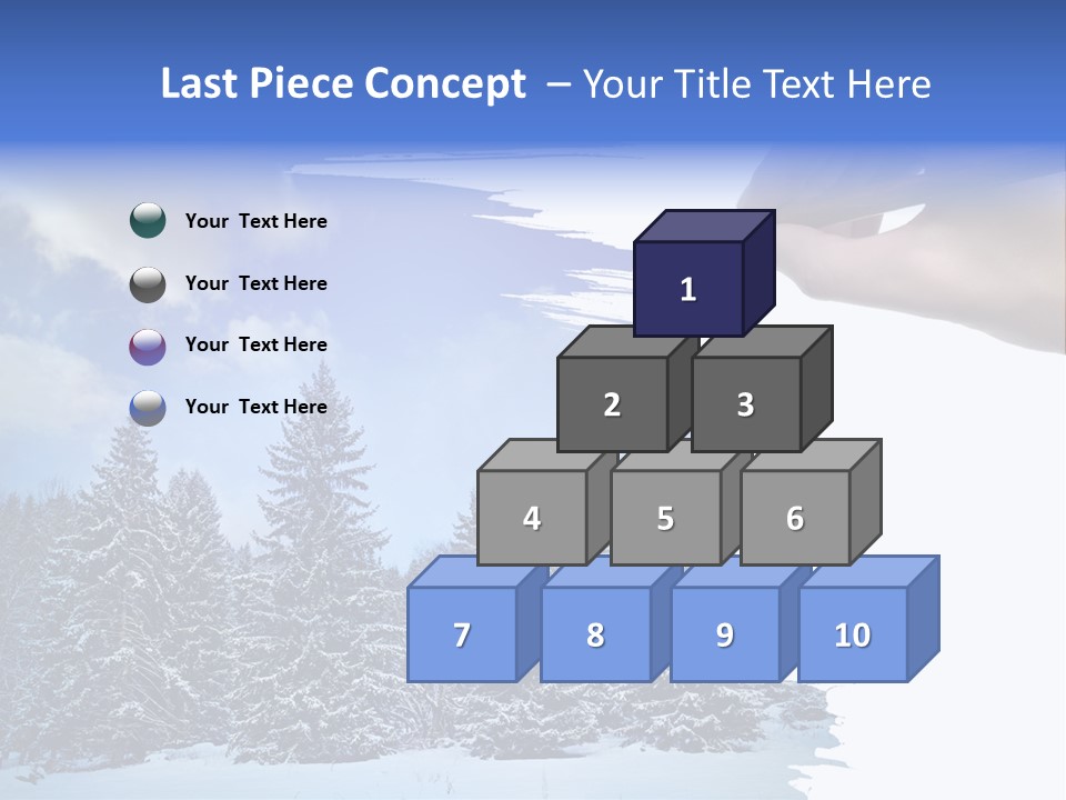 Holiday Frosty Copy Space PowerPoint Template