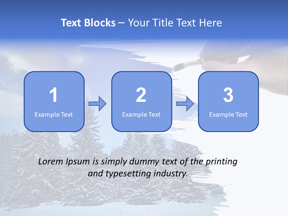 Holiday Frosty Copy Space PowerPoint Template