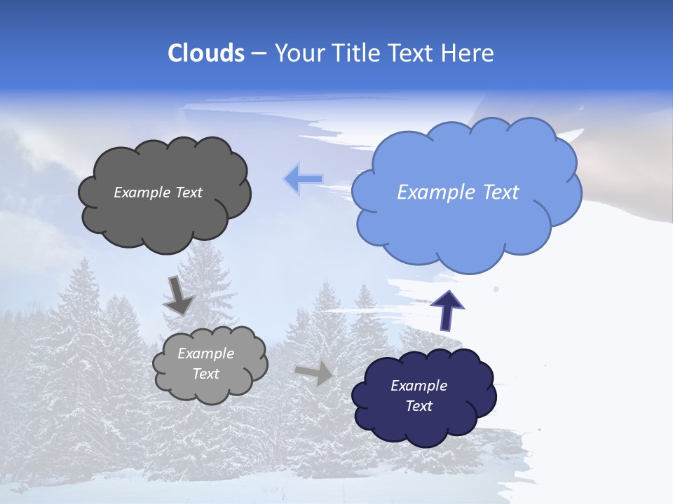 Holiday Frosty Copy Space PowerPoint Template