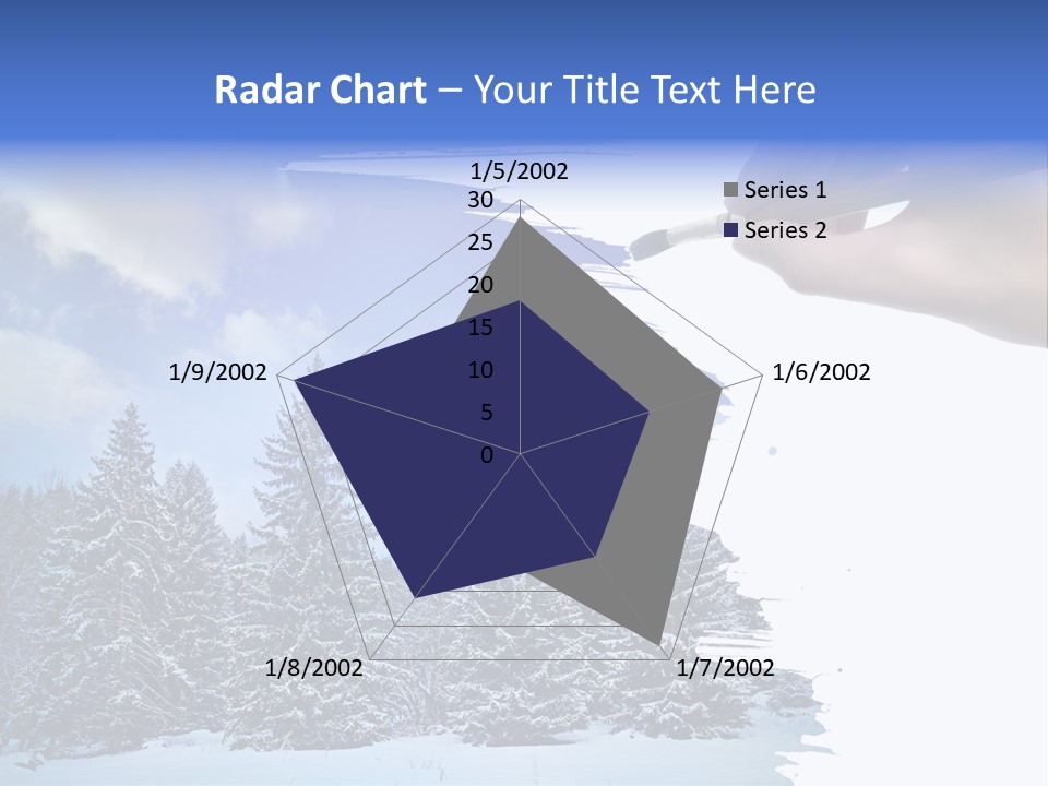 Holiday Frosty Copy Space PowerPoint Template
