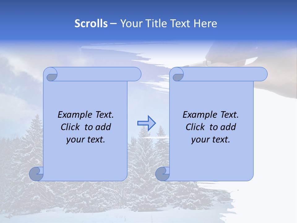 Holiday Frosty Copy Space PowerPoint Template