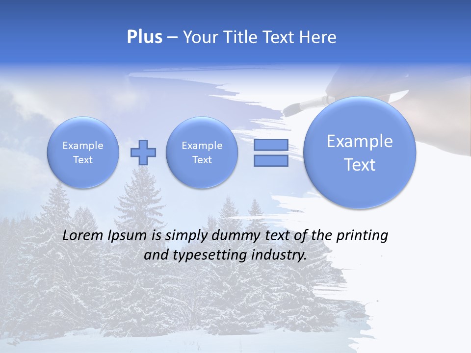 Holiday Frosty Copy Space PowerPoint Template