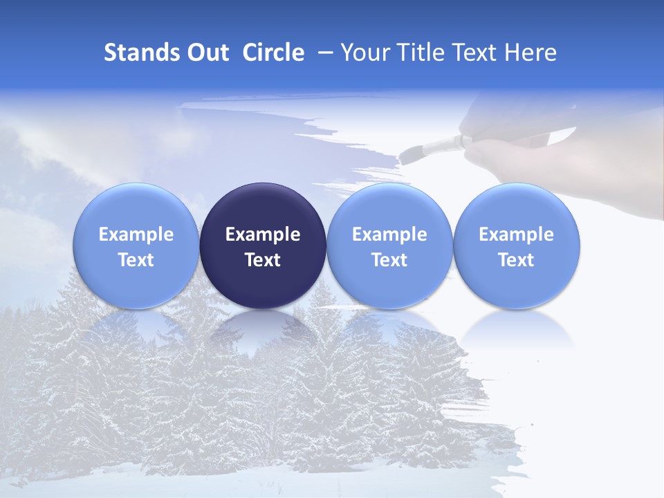 Holiday Frosty Copy Space PowerPoint Template