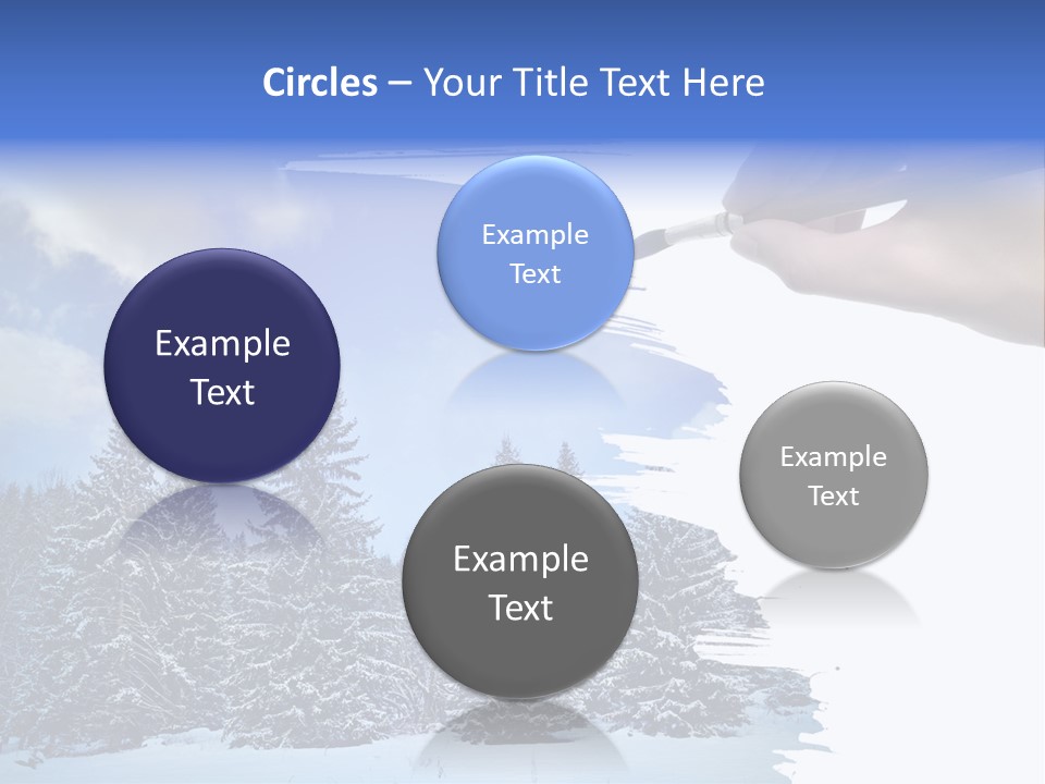 Holiday Frosty Copy Space PowerPoint Template