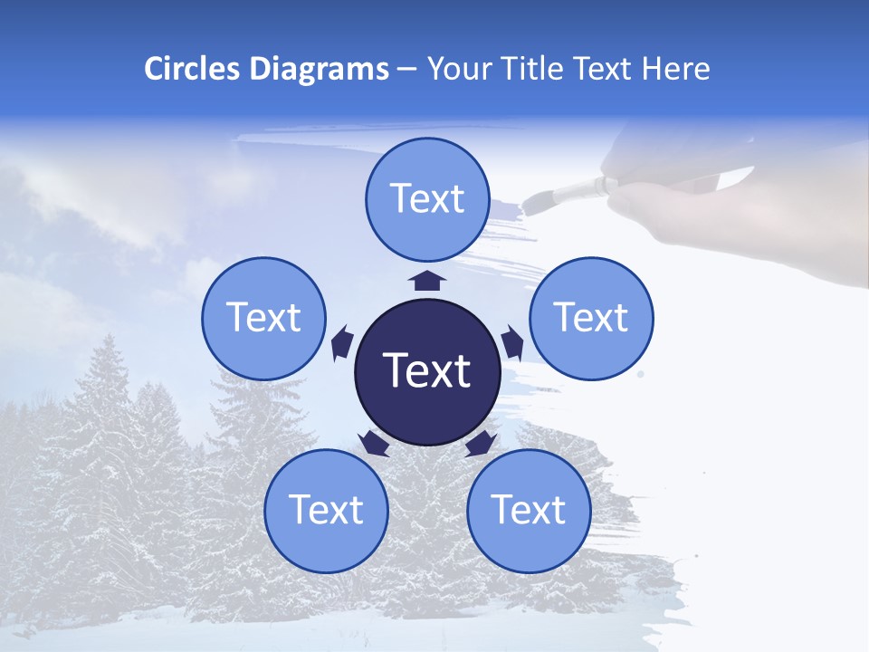 Holiday Frosty Copy Space PowerPoint Template