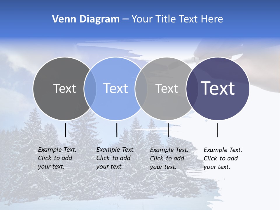 Holiday Frosty Copy Space PowerPoint Template