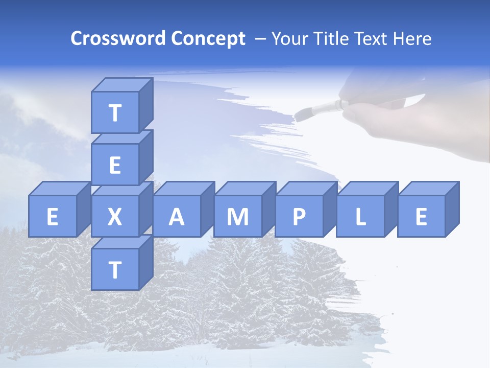 Holiday Frosty Copy Space PowerPoint Template