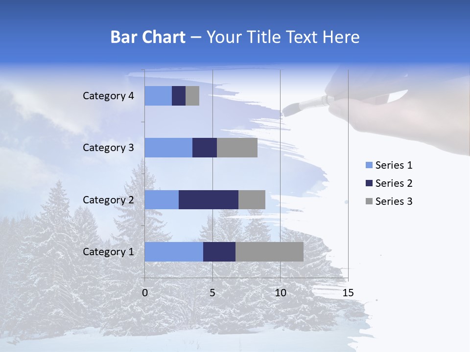 Holiday Frosty Copy Space PowerPoint Template