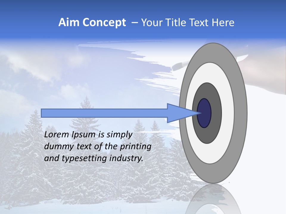 Holiday Frosty Copy Space PowerPoint Template