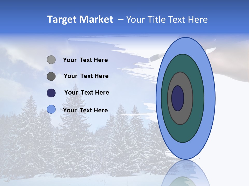 Holiday Frosty Copy Space PowerPoint Template