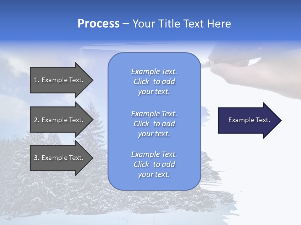 Holiday Frosty Copy Space PowerPoint Template