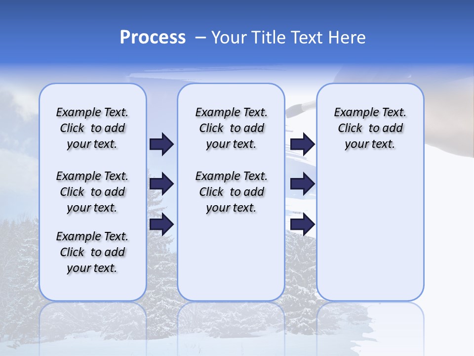 Holiday Frosty Copy Space PowerPoint Template