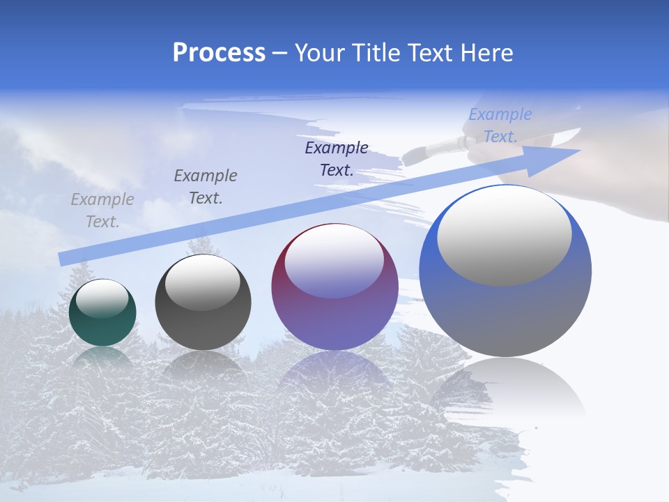 Holiday Frosty Copy Space PowerPoint Template