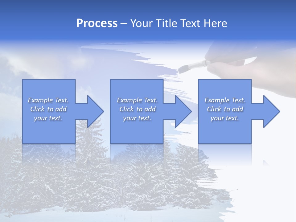 Holiday Frosty Copy Space PowerPoint Template