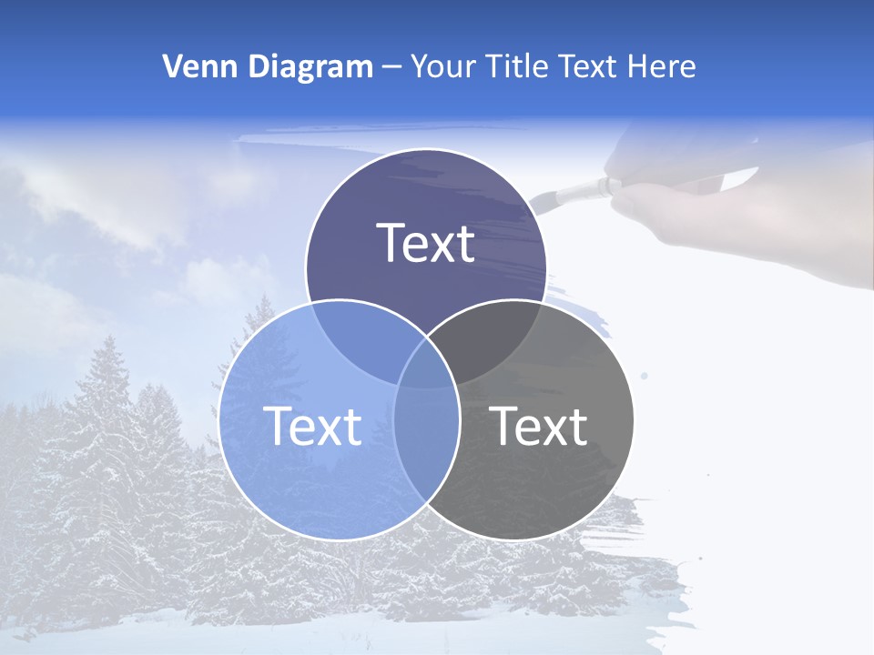 Holiday Frosty Copy Space PowerPoint Template