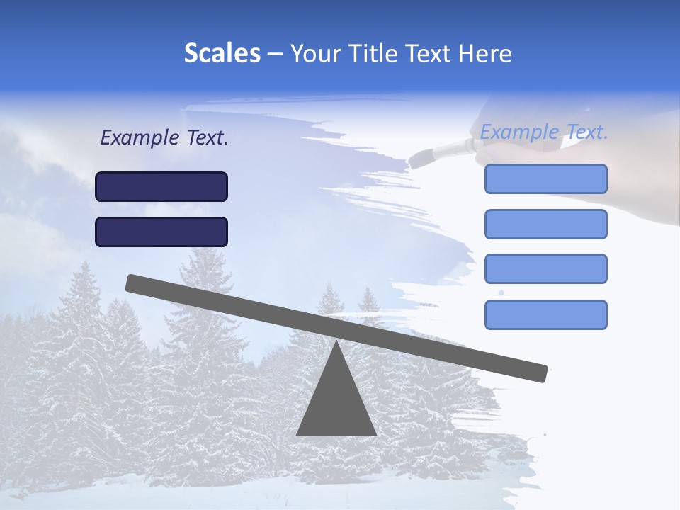 Holiday Frosty Copy Space PowerPoint Template