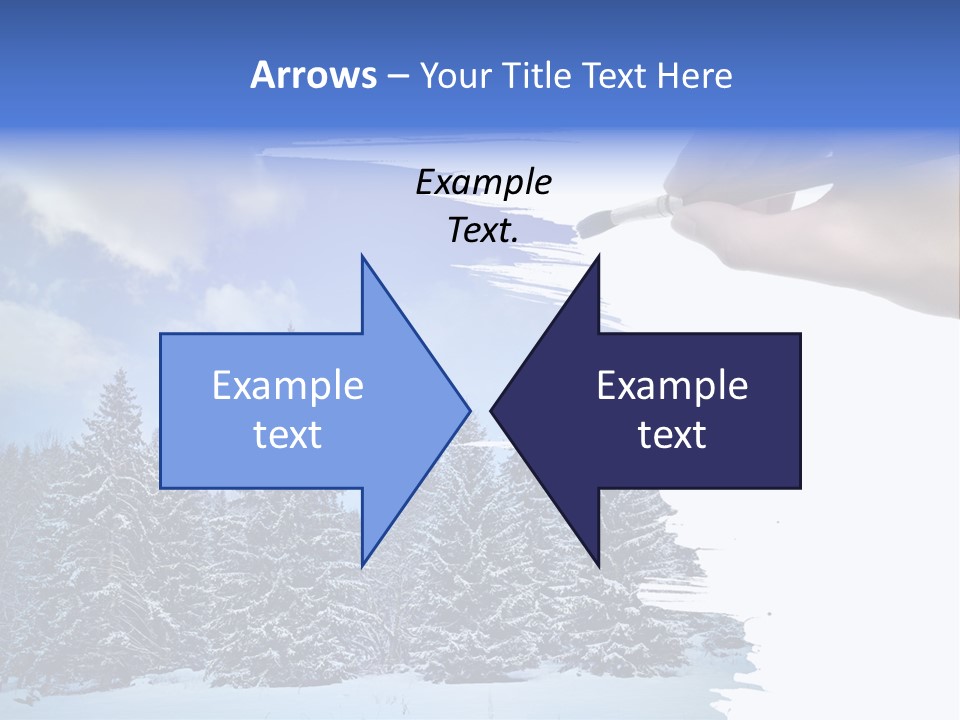 Holiday Frosty Copy Space PowerPoint Template