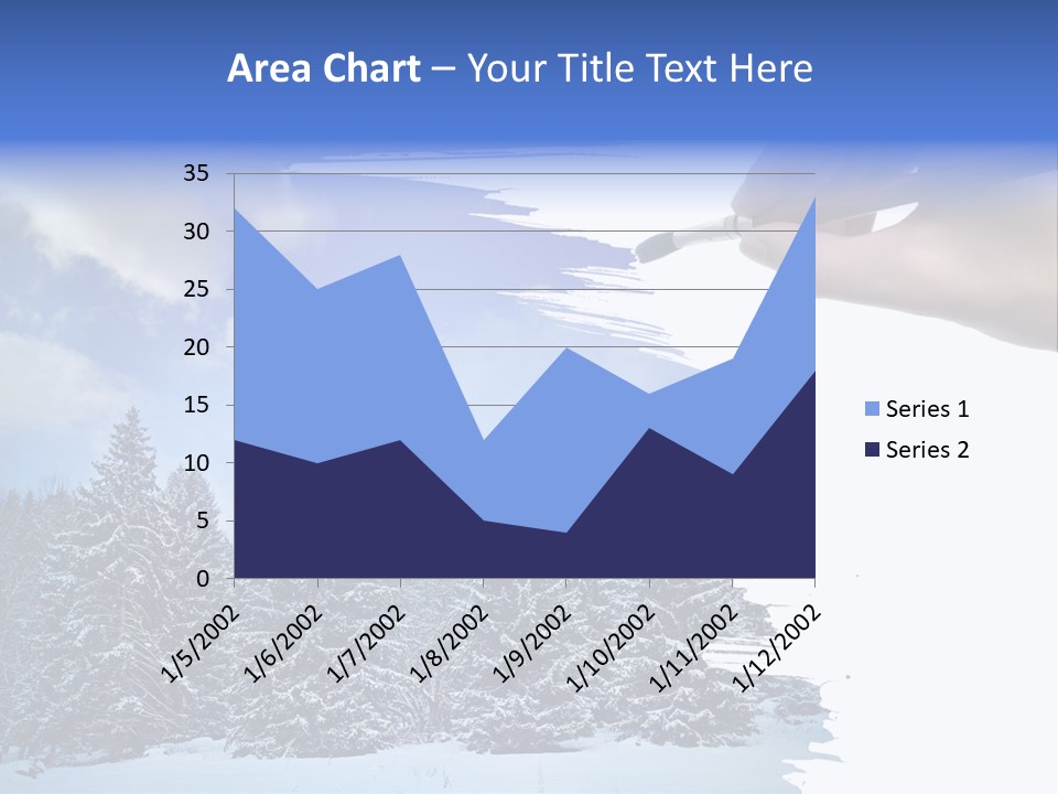 Holiday Frosty Copy Space PowerPoint Template