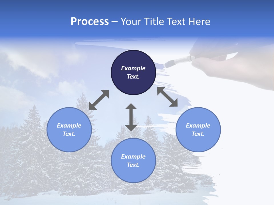 Holiday Frosty Copy Space PowerPoint Template
