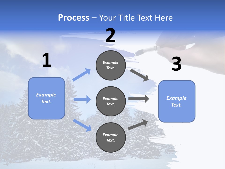 Holiday Frosty Copy Space PowerPoint Template