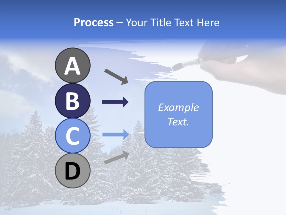 Holiday Frosty Copy Space PowerPoint Template