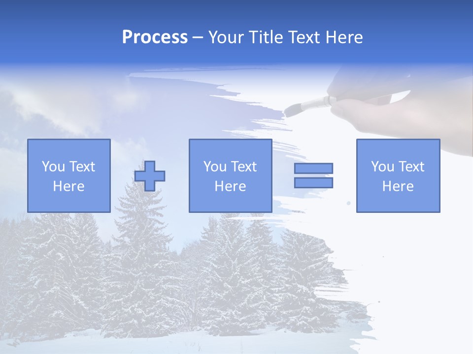 Holiday Frosty Copy Space PowerPoint Template