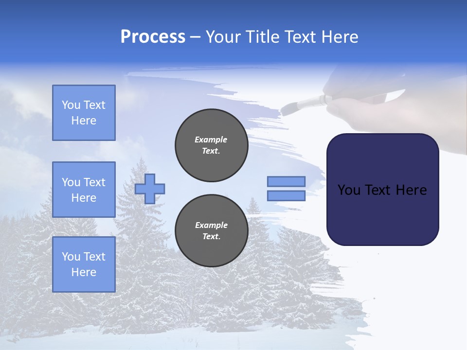 Holiday Frosty Copy Space PowerPoint Template
