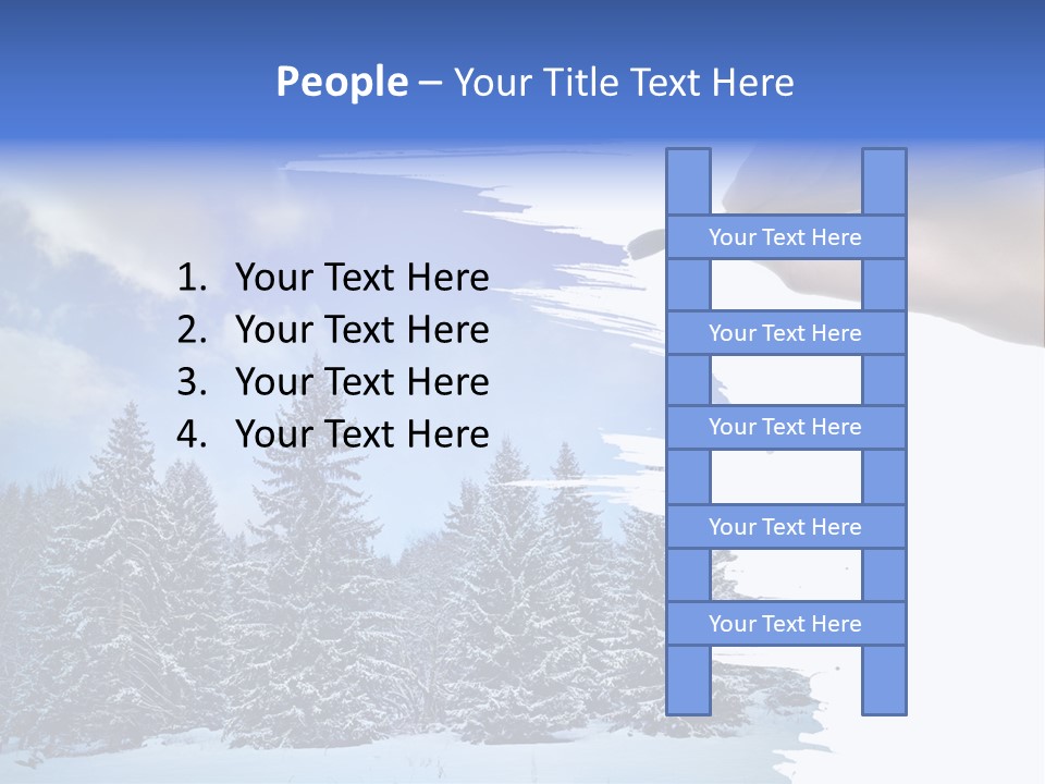 Holiday Frosty Copy Space PowerPoint Template