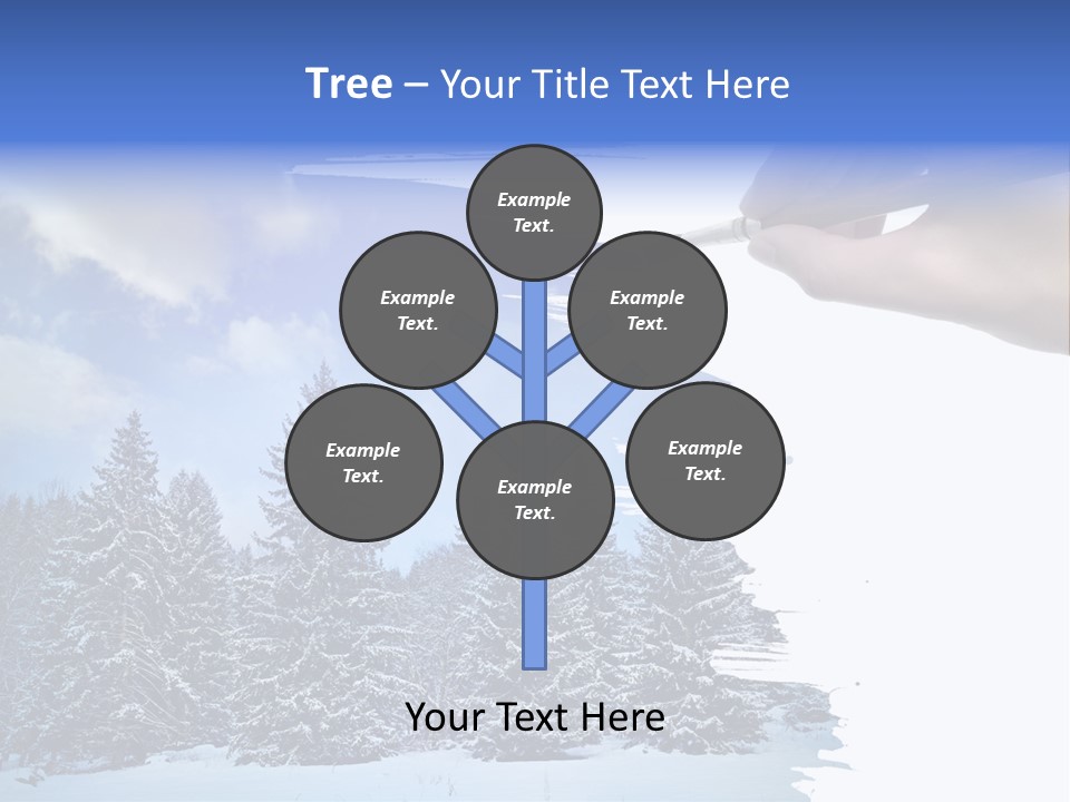 Holiday Frosty Copy Space PowerPoint Template