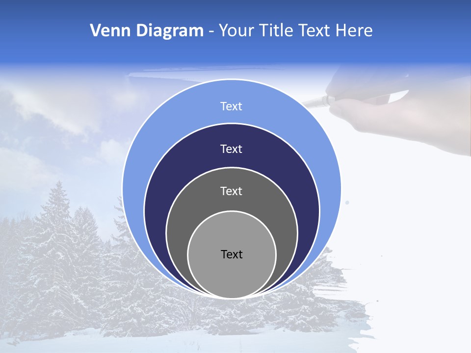 Holiday Frosty Copy Space PowerPoint Template