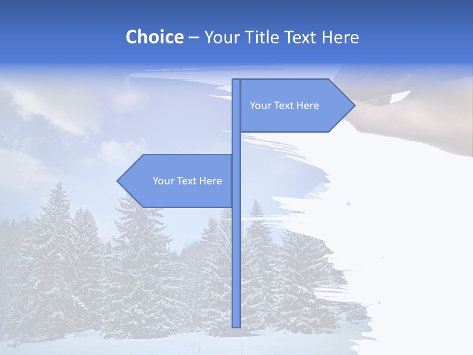 Holiday Frosty Copy Space PowerPoint Template