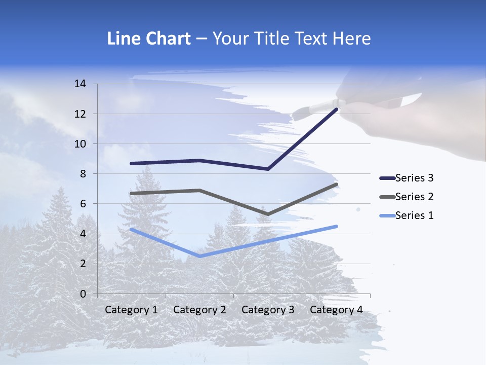 Holiday Frosty Copy Space PowerPoint Template