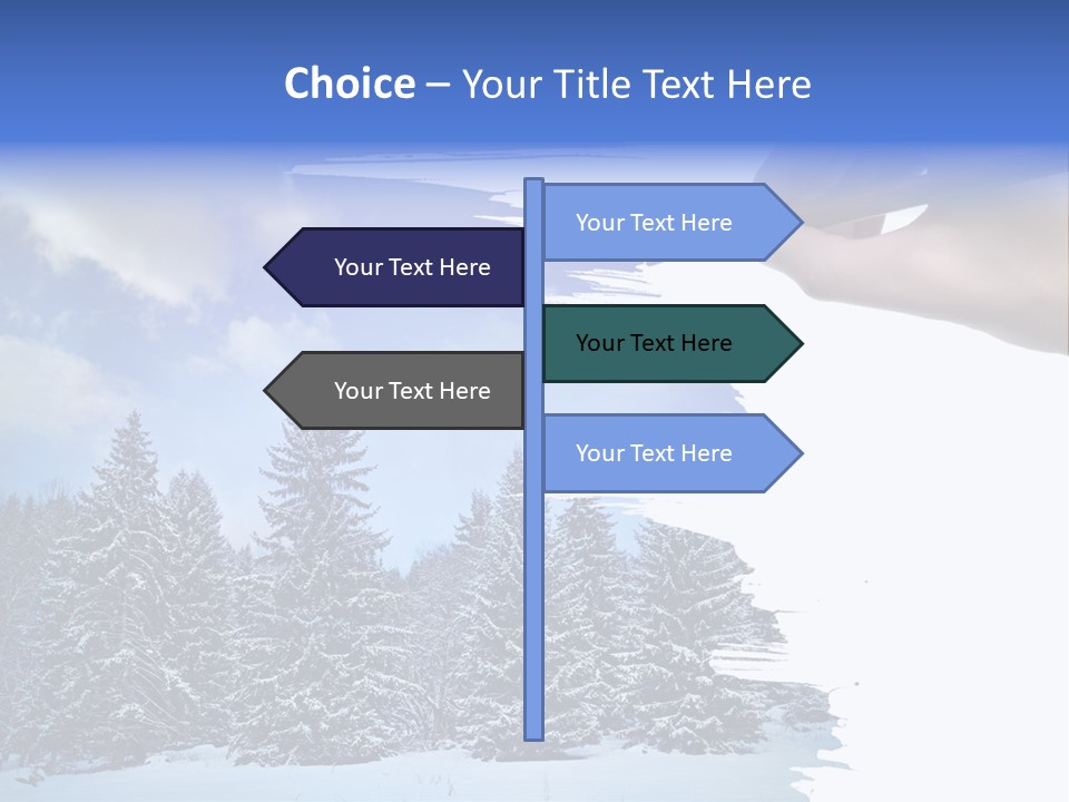 Holiday Frosty Copy Space PowerPoint Template