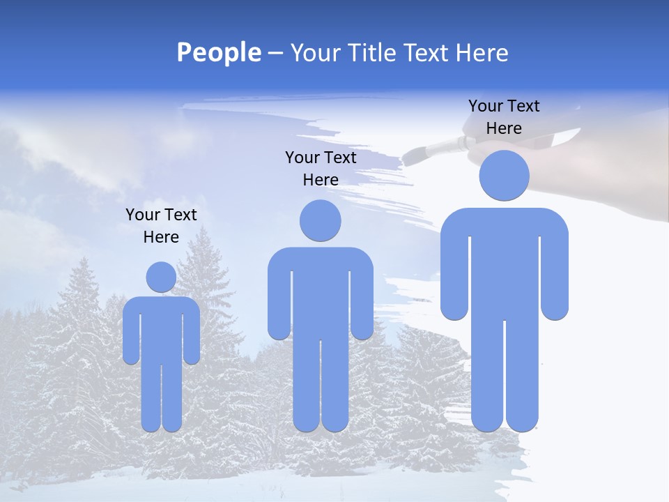 Holiday Frosty Copy Space PowerPoint Template