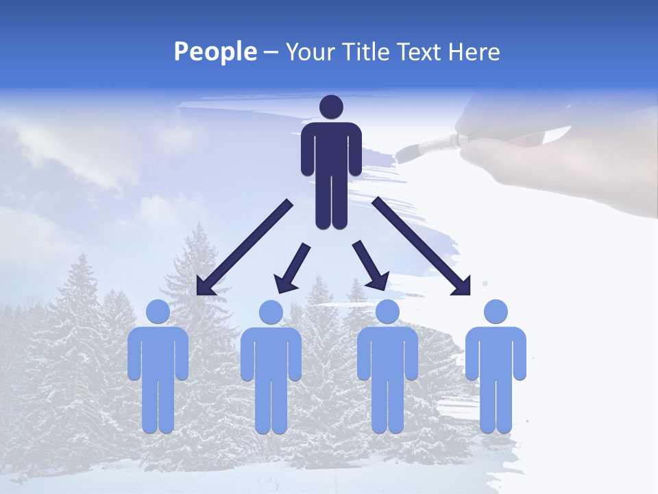 Holiday Frosty Copy Space PowerPoint Template