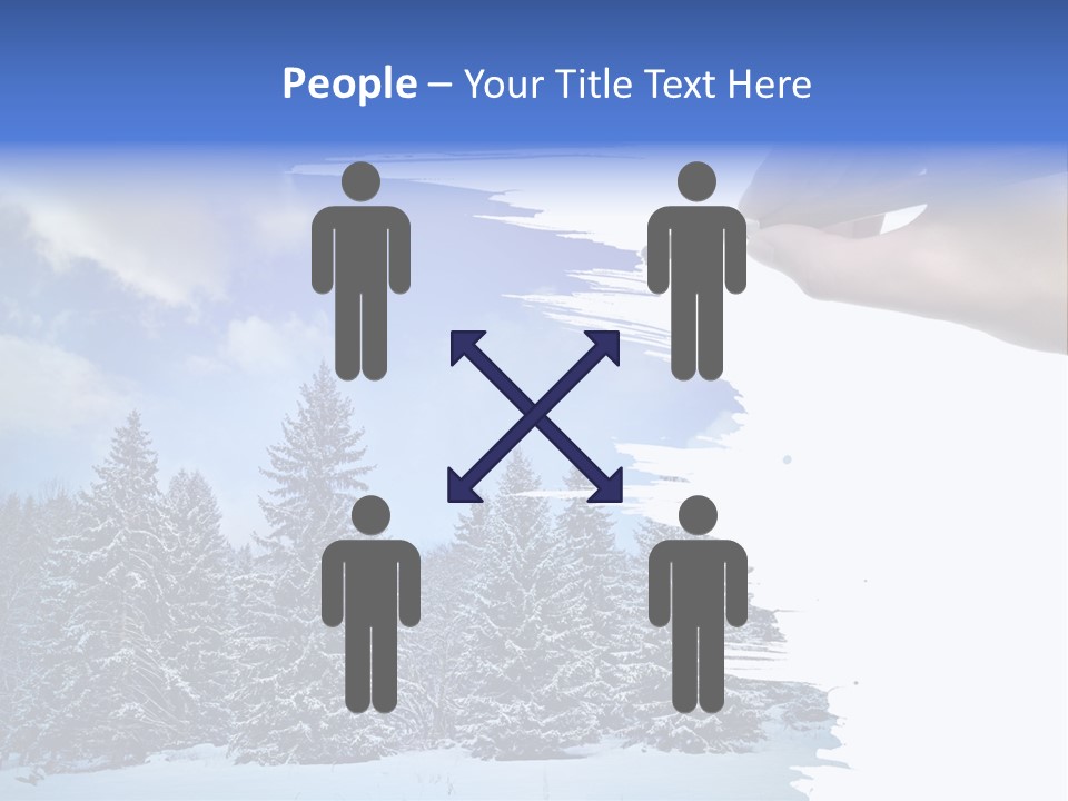 Holiday Frosty Copy Space PowerPoint Template