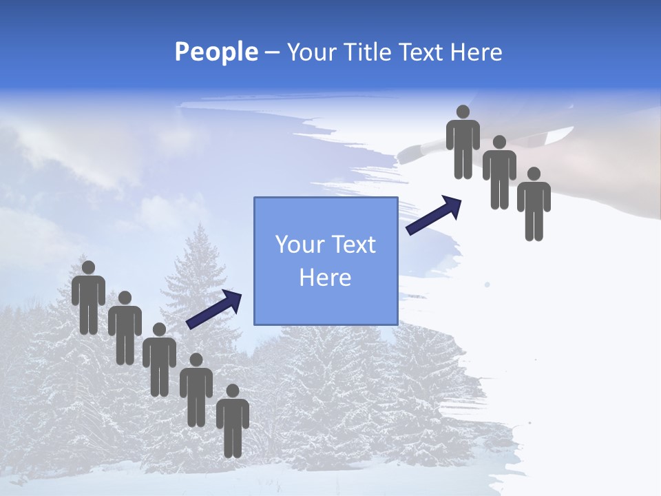 Holiday Frosty Copy Space PowerPoint Template