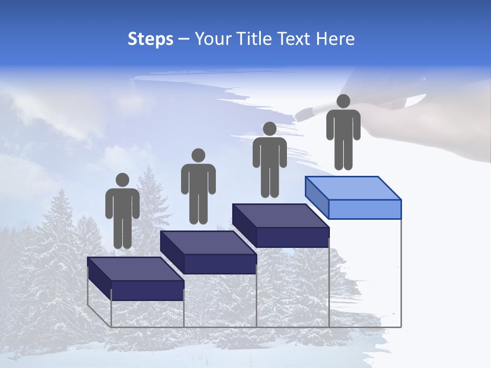 Holiday Frosty Copy Space PowerPoint Template