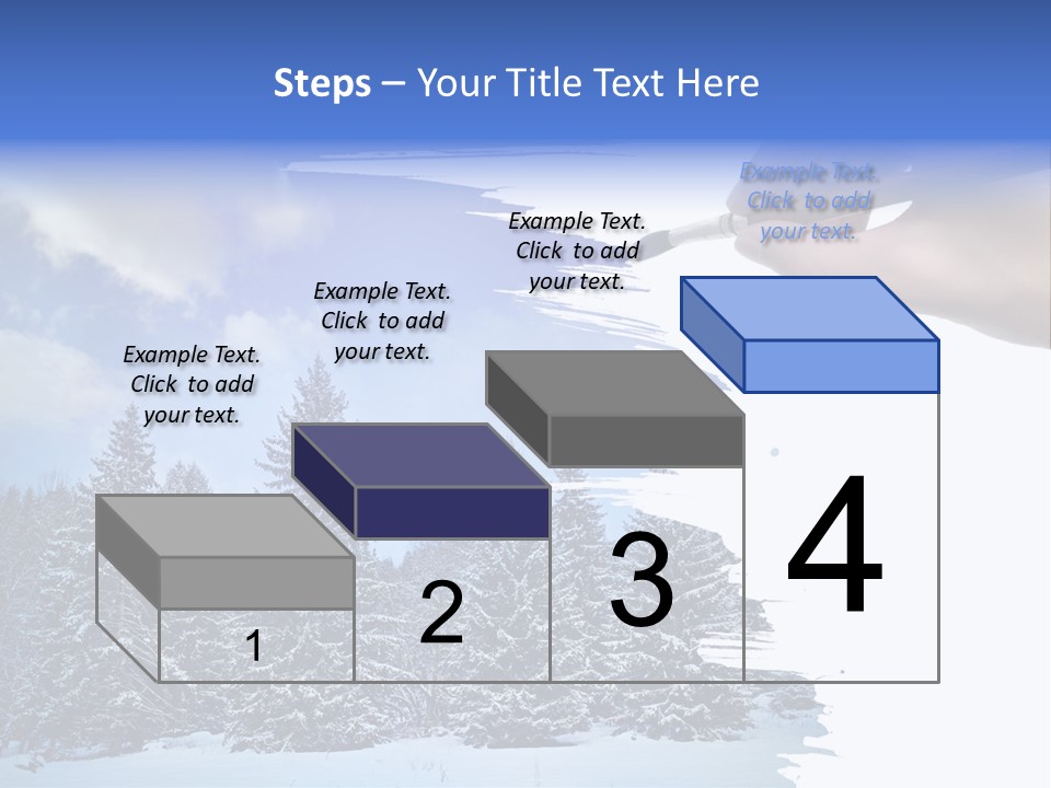 Holiday Frosty Copy Space PowerPoint Template