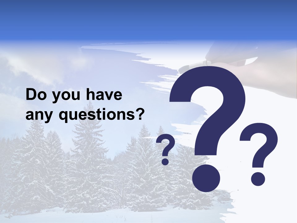 Holiday Frosty Copy Space PowerPoint Template