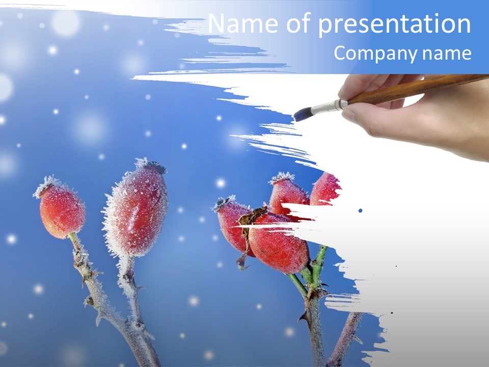 Covered Nature Fruit PowerPoint Template