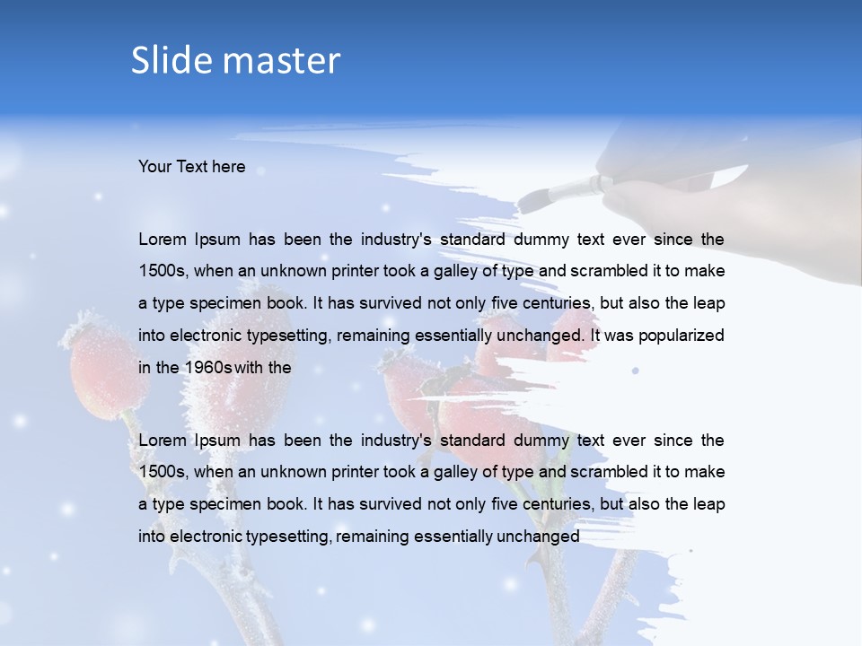 Covered Nature Fruit PowerPoint Template