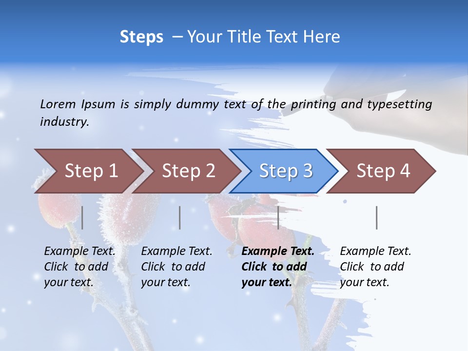 Covered Nature Fruit PowerPoint Template