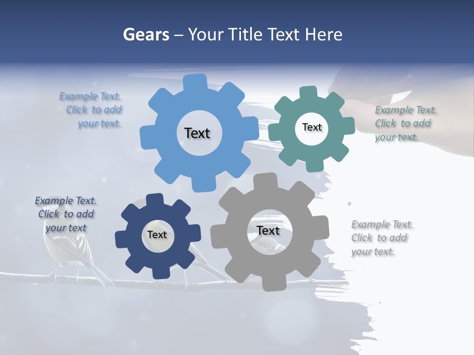 Bird Branch New Year PowerPoint Template