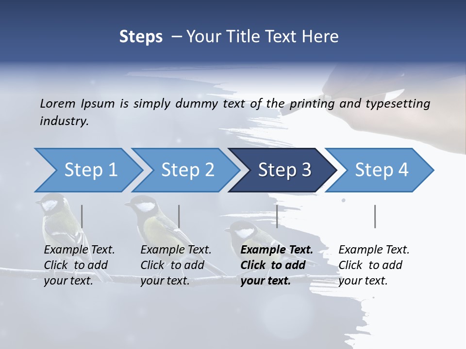 Bird Branch New Year PowerPoint Template