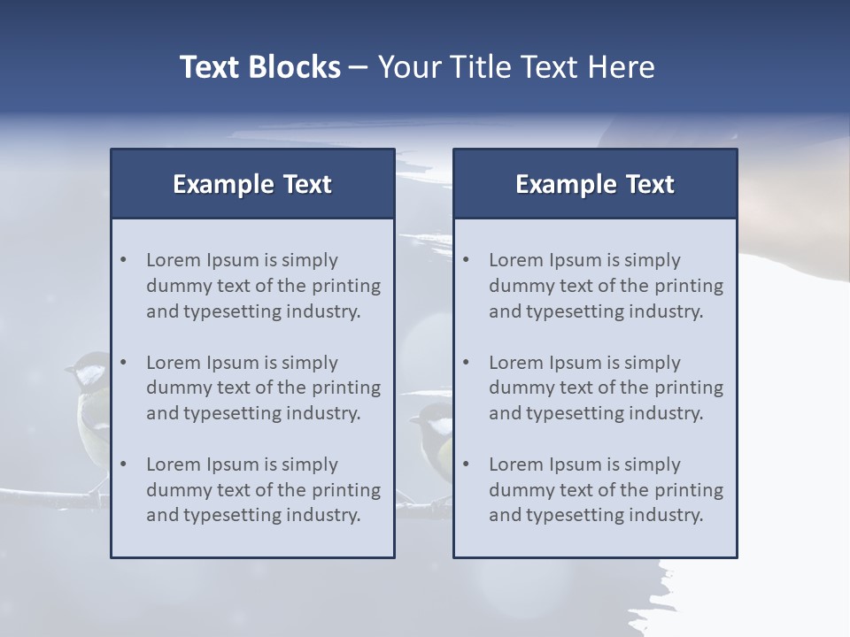 Bird Branch New Year PowerPoint Template