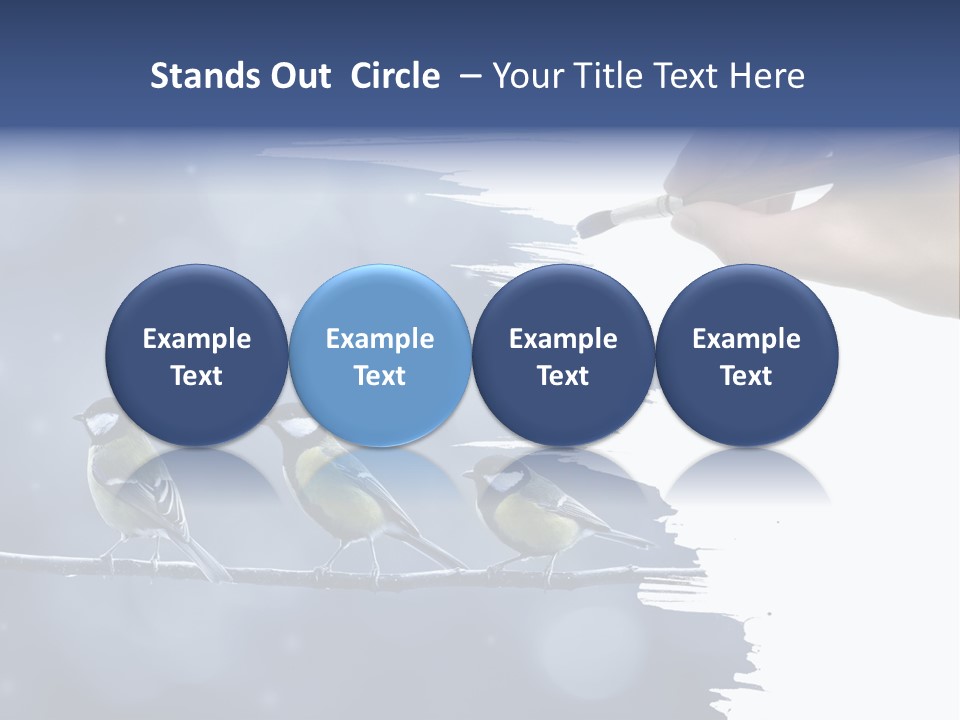 Bird Branch New Year PowerPoint Template