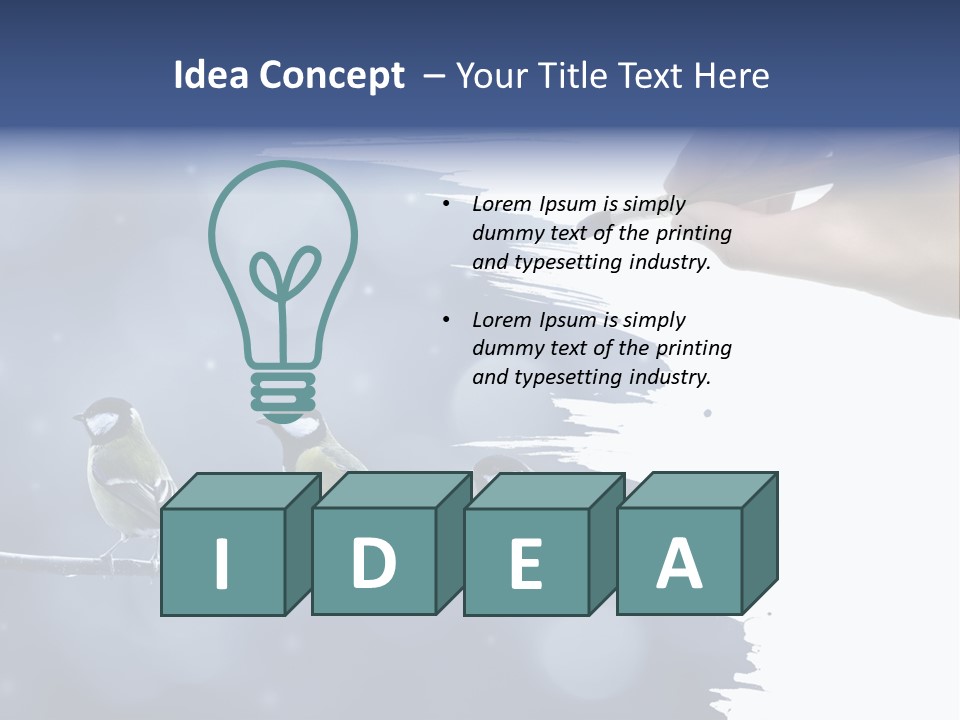 Bird Branch New Year PowerPoint Template