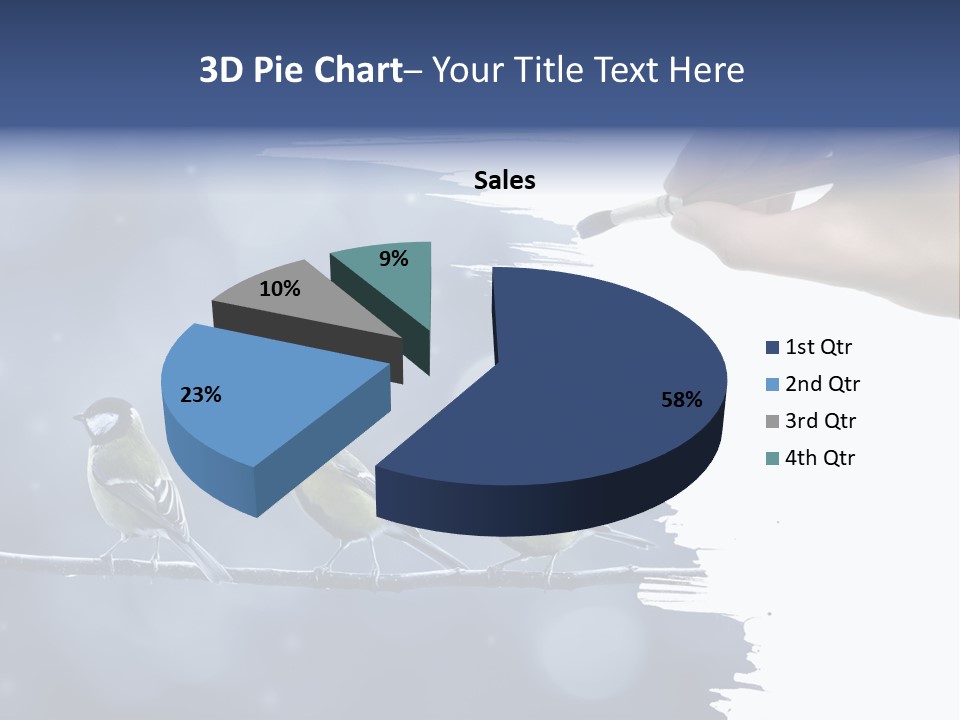 Bird Branch New Year PowerPoint Template