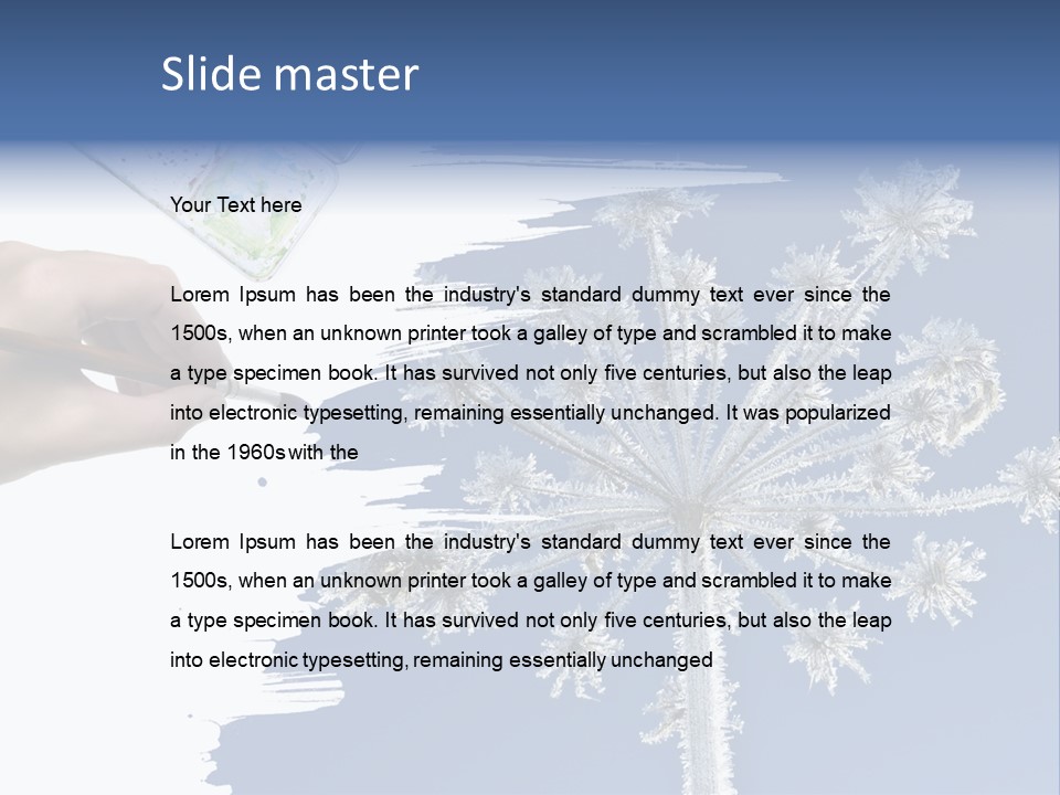 Dive Flipper Sport PowerPoint Template